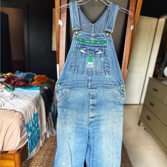 Liberty Light Blue Denim Overalls - Picture 1 of 4
